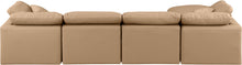 Load image into Gallery viewer, Indulge - Faux Leather 5 Piece Modular Sectional With Chaise - Tan
