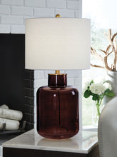 Load image into Gallery viewer, Mette - Glass Table Lamp - Brown / Gold Finish
