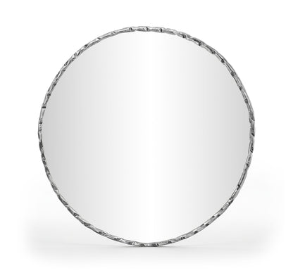 Hammer - Round Iron Mirror