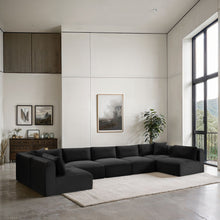Load image into Gallery viewer, Shaggy - 7 Piece Modular U-Shaped Armless Sectional
