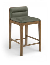 Load image into Gallery viewer, Ellis - Vegan Leather Upholstered Counter Stool (Set of 2) - Brown Base
