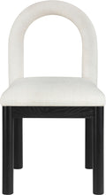 Load image into Gallery viewer, Conrad - Linen Dining Chair With Black Legs

