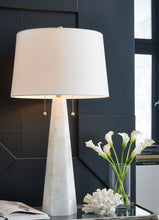 Load image into Gallery viewer, Laurellen - Alabaster Table Lamp - White
