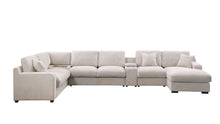 Load image into Gallery viewer, Celine - Fabric Corner Sectional Sofa With Right-Facing Chaise, Cupholders, And Charging Ports

