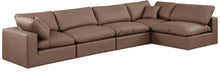 Load image into Gallery viewer, Comfy - 5 Piece Faux Leather Modular Sectional
