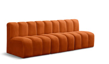 Load image into Gallery viewer, Arc - Velvet 3 Piece Modular Straight Sofa
