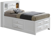 Load image into Gallery viewer, Modern Design Storage Bed With Bookcase Headboard
