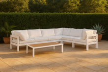 Load image into Gallery viewer, Nizuc - Outdoor Patio 6 Piece Modular Sectional With White Frame
