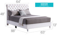 Load image into Gallery viewer, Elegant Transitional Upholstered Bed
