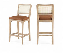 Load image into Gallery viewer, Atrium - Counter Stool With Brushed Natural Base (Set of 2)
