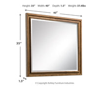 Load image into Gallery viewer, Sturlayne - Bedroom Mirror - Brown
