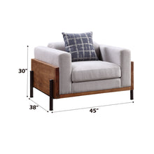 Load image into Gallery viewer, Pelton - Chair With 1 Toss Pillows - Walnut
