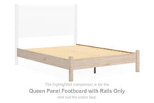 Load image into Gallery viewer, Cadmori - Queen Panel Footboard With Rails - Tan
