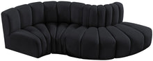 Load image into Gallery viewer, Arc - Velvet 4 Piece L-Shaped Modular Sofa
