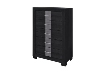 Optimus - 5 Piece Queen Bedroom Set - Black