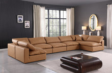 Load image into Gallery viewer, Comfy - 7 Piece Faux Leather Modular Armless Sectional
