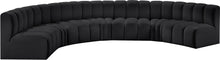 Load image into Gallery viewer, Arc - Faux Leather 7 Piece U-Shaped Modular Sofa
