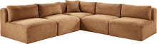 Load image into Gallery viewer, Shaggy - Fabric 5 Piece Modular Corner Armless Sectional
