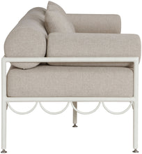 Load image into Gallery viewer, Portofino - Resilient Water Repellent Fabric 69.75" Upholstered Outdoor Patio Loveseat
