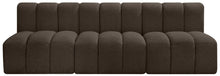 Load image into Gallery viewer, Arc - Boucle Fabric 3 Piece Modular Straight Sofa - Brown

