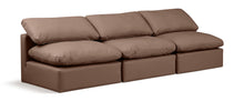 Load image into Gallery viewer, Indulge - Faux Leather 3 Seat Modular Armless Sofa
