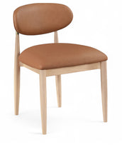 Load image into Gallery viewer, Riccio - Faux Leather Dining Side Chair (Set of 2) - Natural Frame
