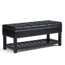 Load image into Gallery viewer, Saxon - Upholstered Transitional Storage Ottoman Bench
