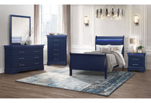 Load image into Gallery viewer, Charlie - 4 Piece Twin Bedroom Set (Twin Bed, Dresser, Mirror, &amp; Nightstand) - Blue
