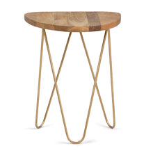 Load image into Gallery viewer, Patrice - Handcrafted Metal And Wood Accent Table
