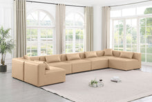 Load image into Gallery viewer, Cube - 7 Piece Modular U-Shaped Sectional - Tan
