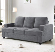 Load image into Gallery viewer, Modern Sofa, Comfortable 3 Seater Couch With Deep Seating, Loose Back Cushions, Wide Arms
