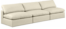 Load image into Gallery viewer, Comfy - Faux Leather Modular Armless Sofa 3 Seats
