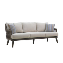 Load image into Gallery viewer, Genova - Patio Sofa With Two Accent Pillows - Gray
