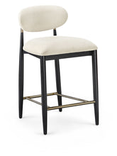 Load image into Gallery viewer, Riccio - Fabric Stool - Black Frame
