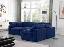 Load image into Gallery viewer, Comfy - 4 Piece Velvet Modular Armless Sectional
