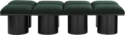 Pavilion - 8 Piece Modular Bench With Black Base