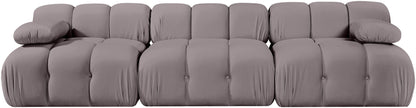 Orin - Velvet 3 Piece Modular Sofa