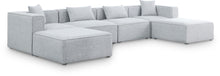 Load image into Gallery viewer, Cube - Linen 6 Piece Modular Double Chaise Sectional
