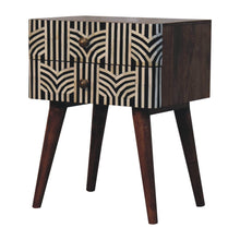 Load image into Gallery viewer, Edessa Bone Inlay Bedside
