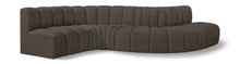 Load image into Gallery viewer, Arc - Boucle Fabric 6 Piece Curved Modular Sofa
