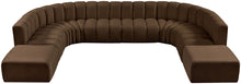 Load image into Gallery viewer, Arc - Velvet 10 Piece Modular Sofa - Brown
