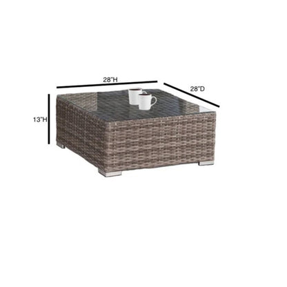 Stylish Rattan Wicker Person Seating Group With Premium Sunbrella Cushions Perfect For Outdoor Entertaining
