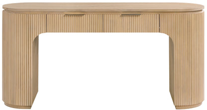 Astrid - Solid Wood And Oak Veneer Desk