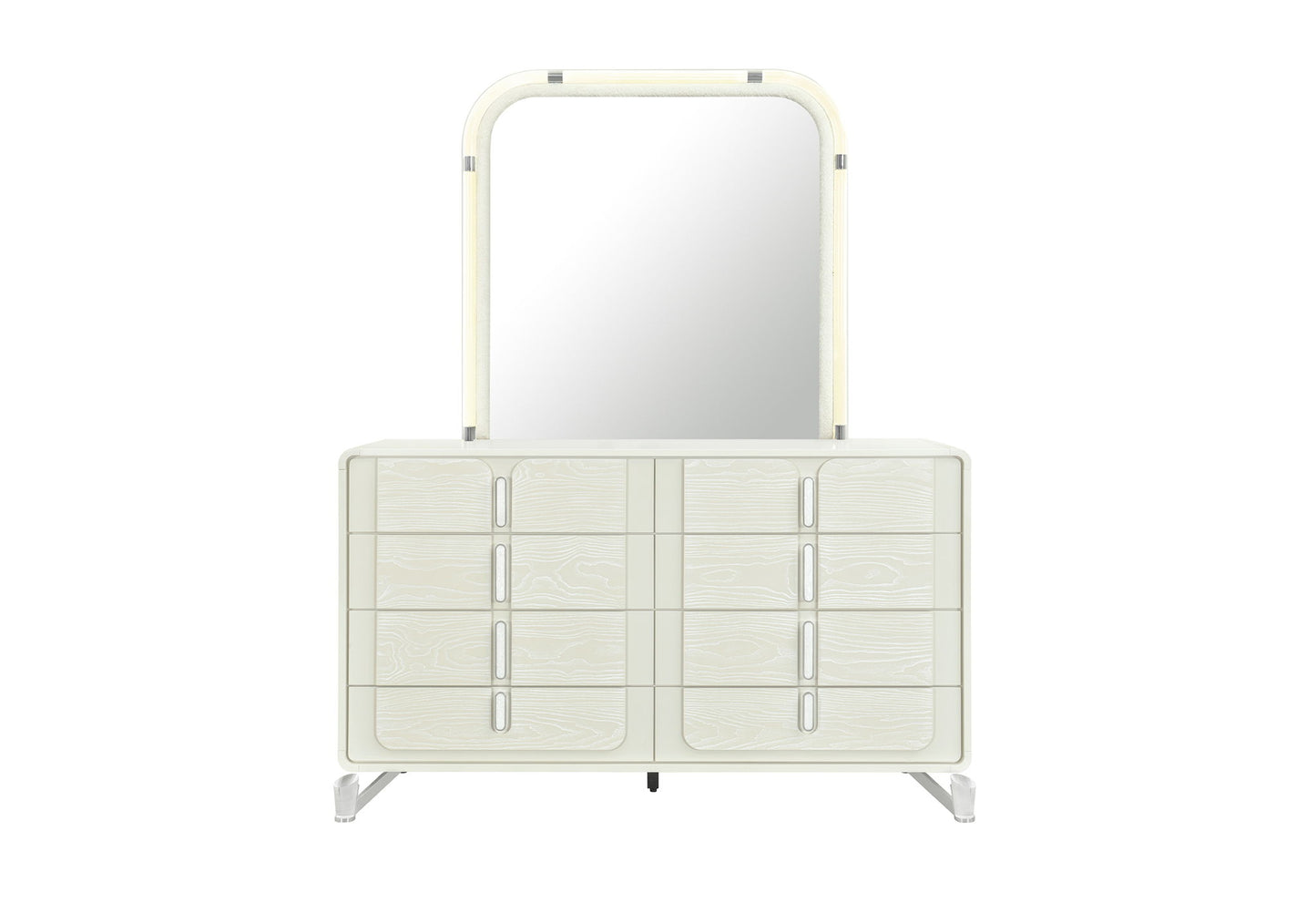 Lyra - 5 Piece King Bedroom Set - Beige