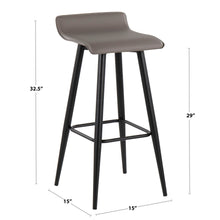 Load image into Gallery viewer, Ale - Contemporary Fixed Height Bar Stool (Set of 2)
