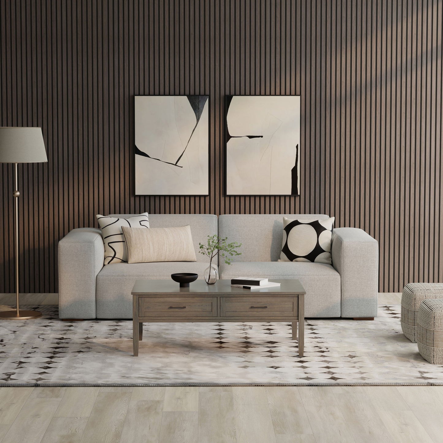 Rex - 2 Seater Sofa - Gray