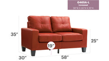 Load image into Gallery viewer, Newbury - Track Arm Loveseat For Cozy Spaces
