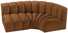 Load image into Gallery viewer, Arc - Velvet 3 Piece Sofa - Saddle
