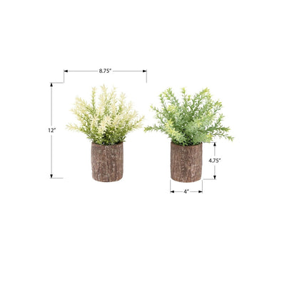 Artificial Plant, Mulberry Grass, Table Decor (Set of 2) - Green