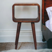 Load image into Gallery viewer, Minimalist Open Curved Nightstand
